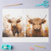 Een Highland Koe Design Collectie 1 Tissuepapier (Craft)