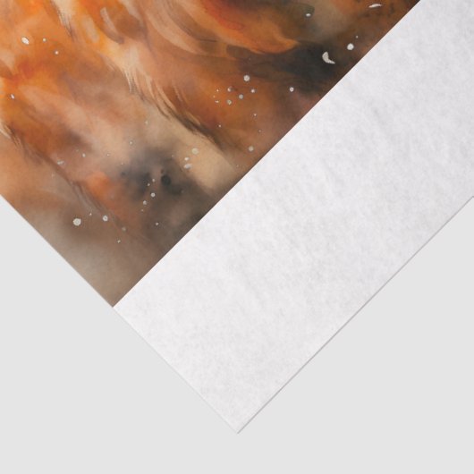 Een Highland Koe Design Collectie 3 Tissuepapier (Detail)