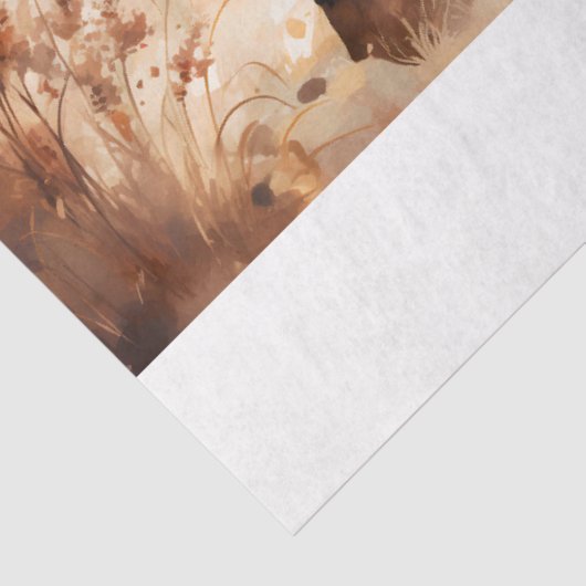 Een Highland Koe Design Collectie 5 Tissuepapier (Detail)