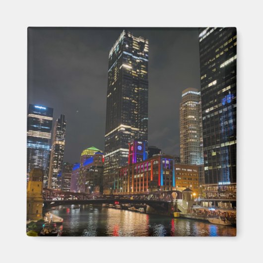 Een hint van een "nacht in de stad" magneet (Voorkant)