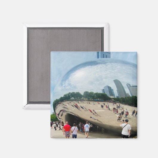 Een hint van een "The Bean" magneet (Voorkant / Achterkant)