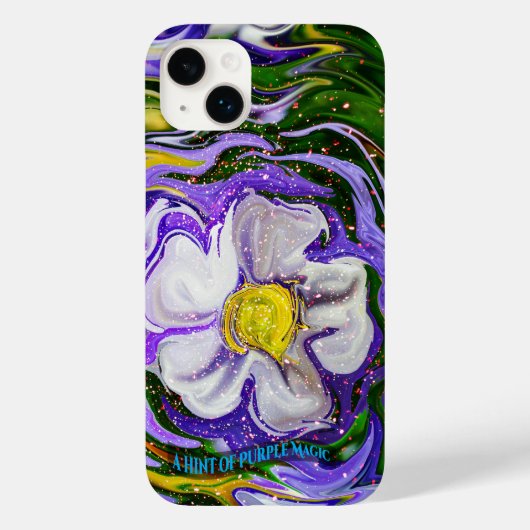Een hint van paarse magie - Flower power Case-Mate iPhone Case (Achterkant)