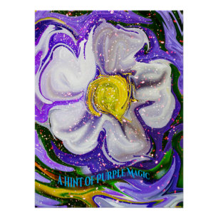 Een hint van paarse magie - Flower power Perfect Poster