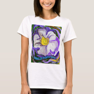 Een hint van paarse magie - Flower power T-shirt