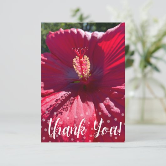 Een hint van Z "Dank u"-kaart Bedankkaart (Staand voorkant)