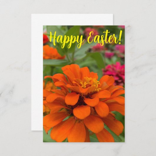 Een hint van Z "Happy Easter"-heldere kaart (Voorkant / Achterkant)