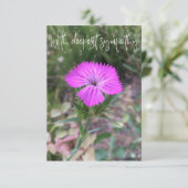 Een hint van Z "Met diepste sympathie" kaart (Staand voorkant)