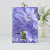 Een hint van Z "Met liefste sympathie" kaart (Staand voorkant)