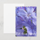 Een hint van Z "Met liefste sympathie" kaart (Voorkant / Achterkant)