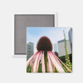 Een hint van Z "Pink and White Floral" magneet (Voorkant / Achterkant)