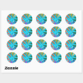 Een hint van Z "Rainbow City"-sticker Ronde Sticker (Vel)