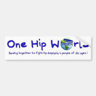 Eén Hip World-bumper sticker