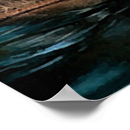 Een Hippopotamus-portret voor moederzorg Poster (Hoek)