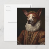 Een historisch hondenportret briefkaart (Voorkant / Achterkant)