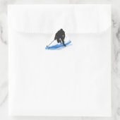 Een Hockey Player op ijs Sticker (Tas)