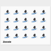 Een Hockey Player op ijs Sticker (Vel)