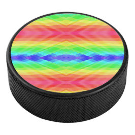Een hockeypuck met een levendige, symmetrische reg hockey puck