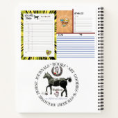 Een hoefsmid/notitieboek notitieboek (Achterkant)