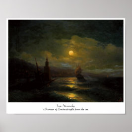 Een hoek van Constantinopel Ivan Aivazovsky Poster