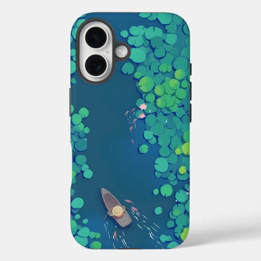Een hoek van de Lotus Pond Case-Mate iPhone Case (Achterkant)