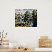 Een hoek van de tuin in Montgeron (2) Poster (Keuken)