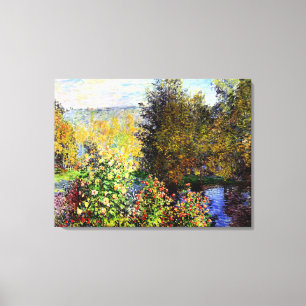 Een hoek van de tuin in Montgeron Canvas Afdruk