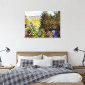 Een hoek van de tuin in Montgeron Canvas Afdruk (Insitu (Slaapkamer))