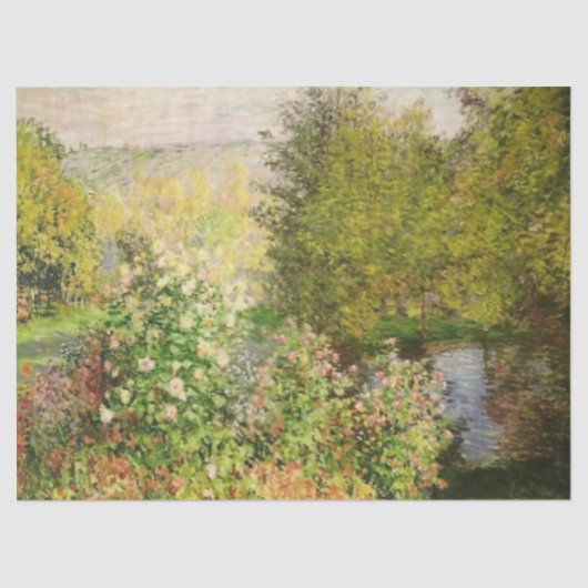 Een hoek van de tuin in Montgeron, Claude Monet Tissuepapier (Voorkant)