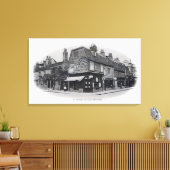 Een hoek van Old Bromley Canvas Afdruk (Insitu (Woonkamer))