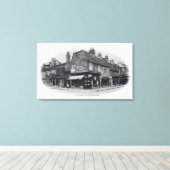 Een hoek van Old Bromley Canvas Afdruk (Insitu (Houten vloer))