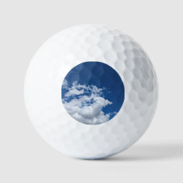 Een hoek van wolken golfballen