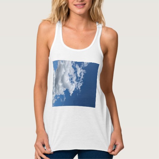 Een hoekje van de zachte wolk tanktop (Voorkant)