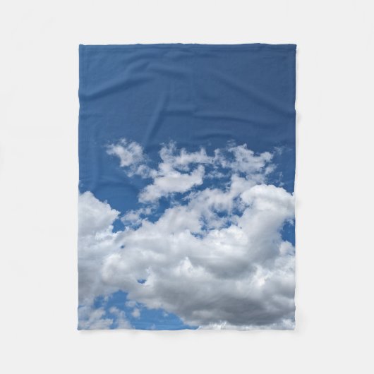 Een hoekje wolken fleece deken (Voorkant)