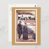 Een Hoesje van het Man van het Man  Boek Briefkaart (Voorkant / Achterkant)