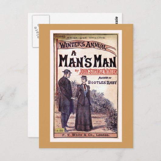 Een Hoesje van het Man van het Man Boek Briefkaart (Voorkant / Achterkant)