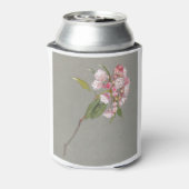 Een hoest bergLaurel met bladeren en bloesem Blikjeskoeler (Blikje Achterkant)