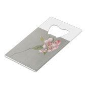 Een hoest bergLaurel met bladeren en bloesem Creditkaart Flessenopener (Achterkant Gekanteld)