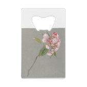 Een hoest bergLaurel met bladeren en bloesem Creditkaart Flessenopener (Achterkant)