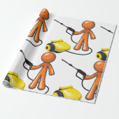 Een hogedrukreiniger gebruiken cadeaupapier (Uitgerold)