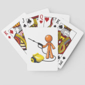 Een hogedrukreiniger gebruiken pokerkaarten (Achterkant)