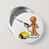 Een hogedrukreiniger gebruiken ronde button 7,6 cm (Voorkant /achterkant)