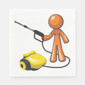 Een hogedrukreiniger gebruiken servet (Voorkant)