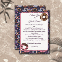 Een Hole Bunch Donut Paarse Baby Meisje Douche