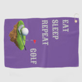 Een 'Hole in One' met  Golfhanddoeken Golfhanddoek (Horizontaal)