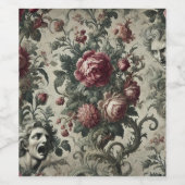 🌹 Een holle erfenis - Gotisch Victoriaans Wijn Etiket (Enkel label)