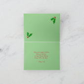 Een Holly-Day Kerst Wenskaart Feestdagen Kaart (Binnen)