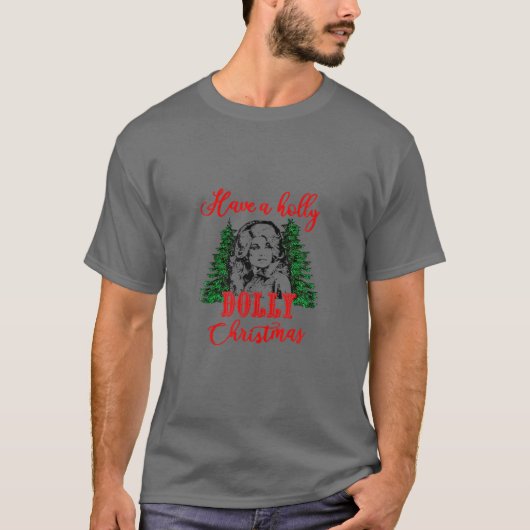 Een Holly Dolly Kerstbevreesde familie PJS X T-shirt (Voorkant)