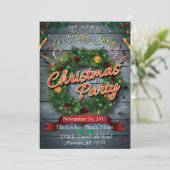 Een Holly Jolly Kerstfeest Kaart (Staand voorkant)