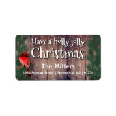 Een Holly Jolly Kerstmis - Holidayzfordayz Etiket (Voorkant)