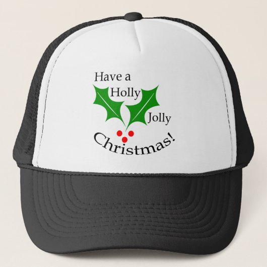 Een Holly Jolly Kerstmis! Trucker Pet (Voorkant)